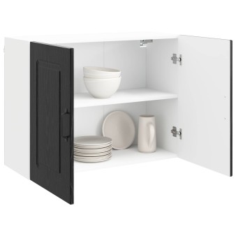Mosogatógép panel kalmar fekete tölgy 80 x 31 x 60 cm faanyag