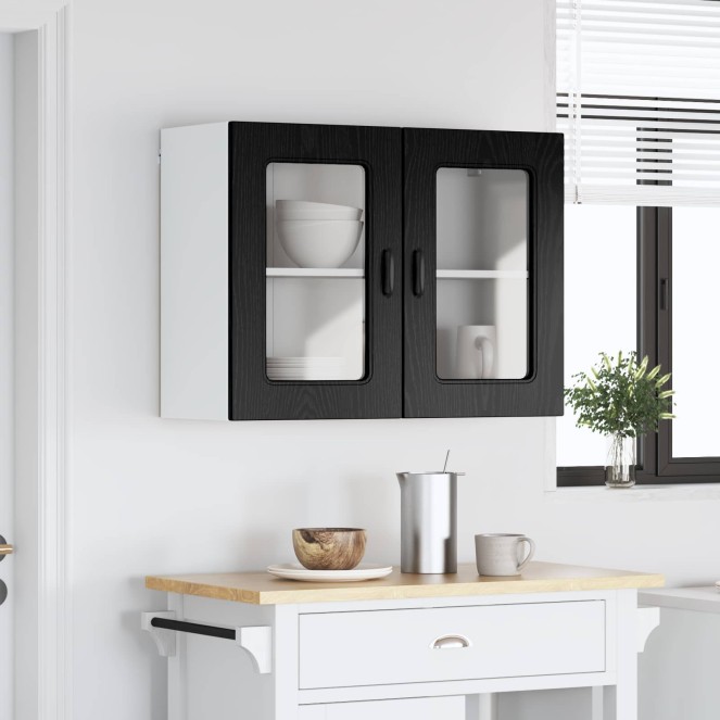 Mosogatógép panel kalmar fekete tölgy 80 x 31 x 60 cm faanyag Mosogatógép panel kalmar fekete tölgy 80 x 31 x 60 cm faanyag