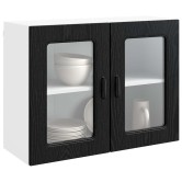 Mosogatógép panel kalmar fekete tölgy 80 x 31 x 60 cm faanyag Mosogatógép panel kalmar fekete tölgy 80 x 31 x 60 cm faanyag