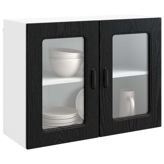 Mosogatógép panel kalmar fekete tölgy 80 x 31 x 60 cm faanyag