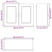 Mosogatógép panel kalmar fekete tölgy 80 x 31 x 60 cm faanyag Mosogatógép panel kalmar fekete tölgy 80 x 31 x 60 cm faanyag