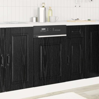 Mosogatógép panel kalmar fekete tölgy 45 x 1,5 x 57 cm faanyag