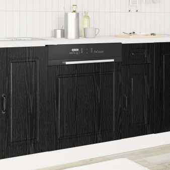 Mosogatógép panel porto fekete tölgy 60 x 1,5 x 57 cm faanyag