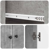Szekrény szett 2 pcs betonszürke 66 x 34,5 x 90 cm szerelt fa