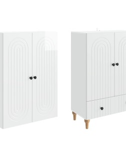 Szekrény szett 2 pcs 66 x 34,5 x 95 cm szerelt fa