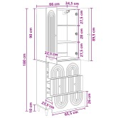 Szekrény szett 2 pcs szürke sonoma 66 x 34,5 x 90 cm szerelt fa