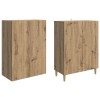 Szekrény szett 2 pcs kézműves tölgy 66 x 34,5 x 90 cm