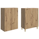 Szekrény szett 2 pcs kézműves tölgy 66 x 34,5 x 90 cm