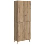 Szekrény szett 2 pcs kézműves tölgy 66 x 34,5 x 90 cm