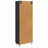 Szekrény szett 2 pcs fekete 66 x 34,5 x 90 cm szerelt fa