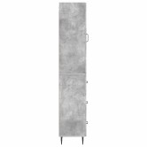 Szekrény szett 2 pcs betonszürke 33 x 34,5 x 90 cm szerelt fa