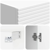 Szekrény szett 2 pcs magasfényű fehér 33 x 34,5 x 90 cm