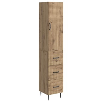 Szekrény szett 2 pcs kézműves tölgy 33 x 34,5 x 90 cm