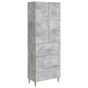 Szekrény szett 2 pcs betonszürke 66 x 34,5 x 90 cm szerelt fa