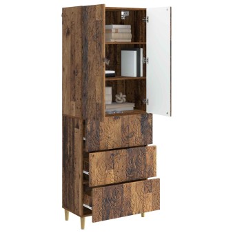 Szekrény szett 2 pcs antik fa 66 x 34,5 x 90 cm szerelt fa