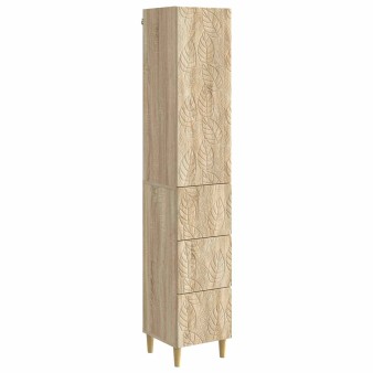 Szekrény szett 2 pcs sonoma tölgy 33 x 34,5 x 90 cm szerelt fa