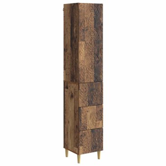 Szekrény szett 2 pcs antik fa 33 x 34,5 x 90 cm szerelt fa