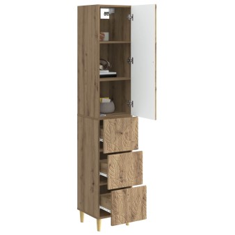 Szekrény szett 2 pcs kézműves tölgy 33 x 34,5 x 90 cm