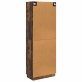 Szekrény szett 2 pcs füstös tölgy 66 x 34,5 x 87 cm szerelt fa