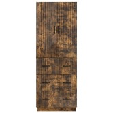 Szekrény szett 2 pcs füstös tölgy 66 x 34,5 x 87 cm szerelt fa