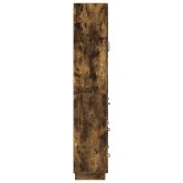 Szekrény szett 2 pcs füstös tölgy 66 x 34,5 x 87 cm szerelt fa