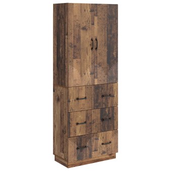 Szekrény szett 2 pcs antik fa 66 x 34,5 x 87 cm szerelt fa