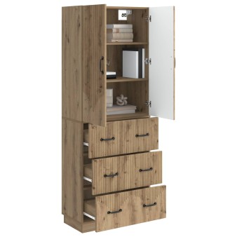 Szekrény szett 2 pcs kézműves tölgy 66 x 34,5 x 87 cm