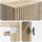 Szekrény szett 2 pcs sonoma tölgy 33 x 34,5 x 87 cm szerelt fa Szekrény szett 2 pcs sonoma tölgy 33 x 34,5 x 87 cm szerelt fa