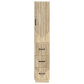 Szekrény szett 2 pcs sonoma tölgy 33 x 34,5 x 87 cm szerelt fa Szekrény szett 2 pcs sonoma tölgy 33 x 34,5 x 87 cm szerelt fa