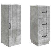 Szekrény szett 2 pcs betonszürke 33 x 34,5 x 87 cm szerelt fa Szekrény szett 2 pcs betonszürke 33 x 34,5 x 87 cm szerelt fa