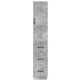 Szekrény szett 2 pcs betonszürke 33 x 34,5 x 87 cm szerelt fa Szekrény szett 2 pcs betonszürke 33 x 34,5 x 87 cm szerelt fa