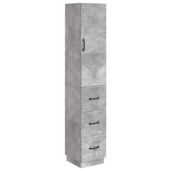 Szekrény szett 2 pcs betonszürke 33 x 34,5 x 87 cm szerelt fa