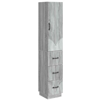 Szekrény szett 2 pcs szürke sonoma 33 x 34,5 x 87 cm szerelt fa