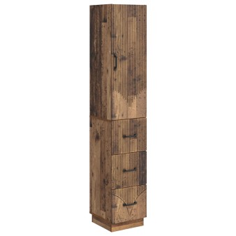 Szekrény szett 2 pcs antik fa 33 x 34,5 x 87 cm szerelt fa