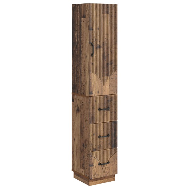 Szekrény szett 2 pcs antik fa 33 x 34,5 x 87 cm szerelt fa Szekrény szett 2 pcs antik fa 33 x 34,5 x 87 cm szerelt fa