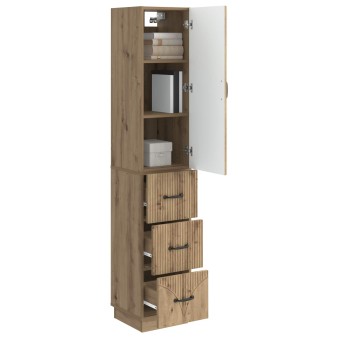 Szekrény szett 2 pcs kézműves tölgy 33 x 34,5 x 87 cm