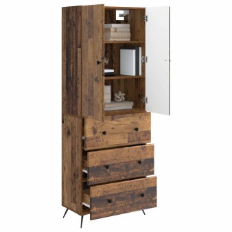 Szekrény szett 2 pcs antik fa 66 x 34,5 x 90 cm szerelt fa
