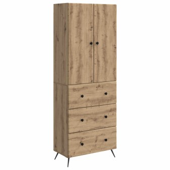Szekrény szett 2 pcs kézműves tölgy 66 x 34,5 x 90 cm