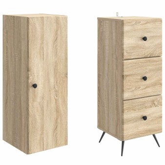 Szekrény szett 2 pcs sonoma tölgy 34,5 x 34,5 x 90 cm
