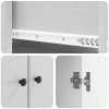 Szekrény szett 2 pcs magasfényű fehér 34,5 x 34,5 x 90 cm