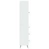 Szekrény szett 2 pcs magasfényű fehér 34,5 x 34,5 x 90 cm