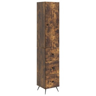 Szekrény szett 2 pcs füstös tölgy 34,5 x 34,5 x 90 cm
