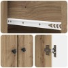 Szekrény szett 2 pcs kézműves tölgy 34,5 x 34,5 x 90 cm