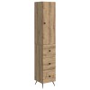 Szekrény szett 2 pcs kézműves tölgy 34,5 x 34,5 x 90 cm