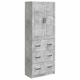 Szekrény szett 2 pcs betonszürke 66 x 34,5 x 87 cm szerelt fa