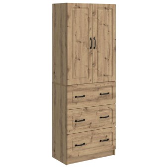 Szekrény szett 2 pcs kézműves tölgy 66 x 34,5 x 87 cm