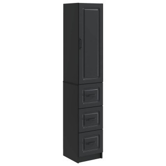 Szekrény szett 2 pcs fekete 33 x 34,5 x 87 cm szerelt fa