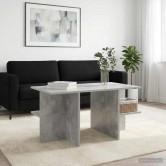 Dohányzóasztal betonszürke 87 x 50 x 45 cm mérnöki fa