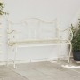 Kerti pad 2-ülőhelyek száma 114 x 56,5 x 90 cm acél antik fehér