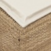 Kerti lábtartó 2 darab beige és krém 38 x 38 x 45 cm pe rattan